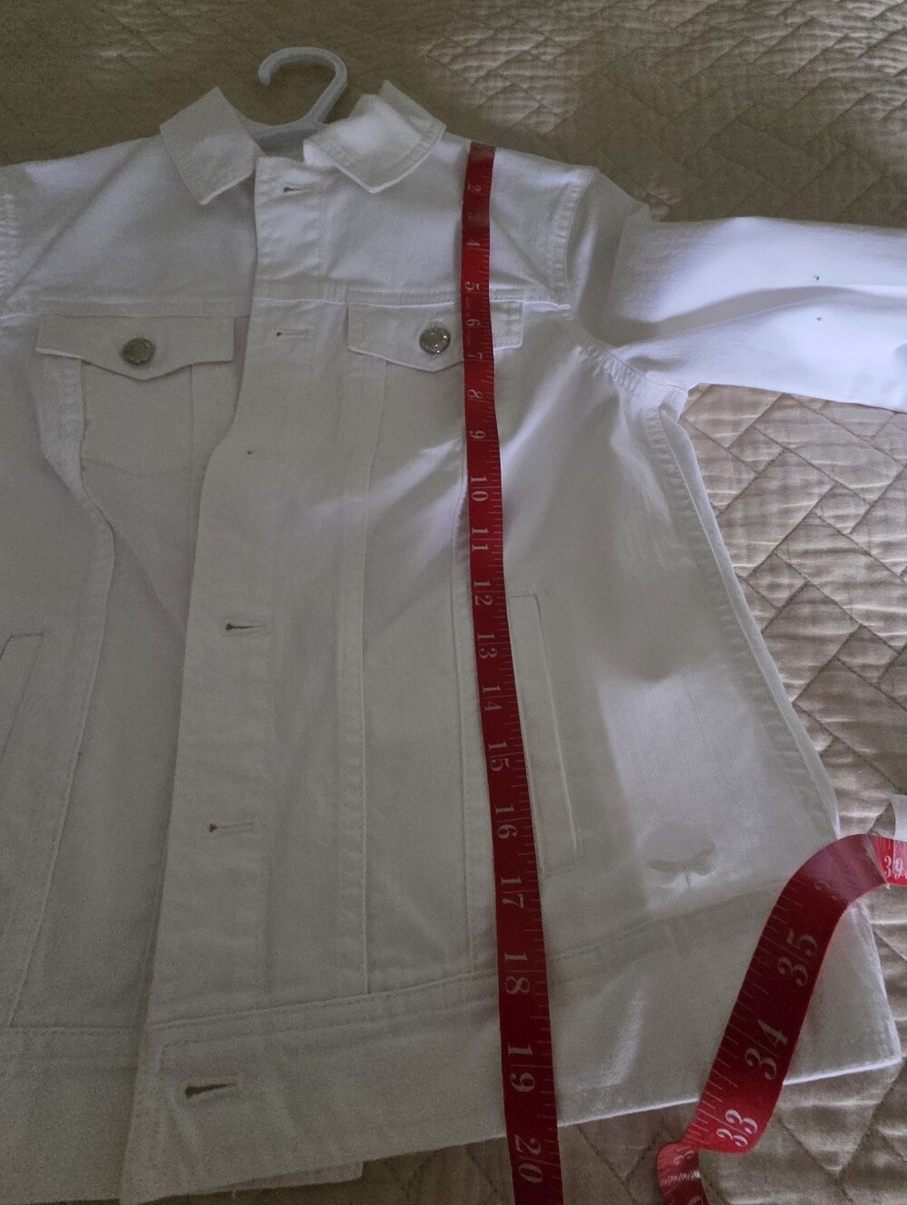 Talbots White Women's Jean Jacket. - Picture 5 of 7